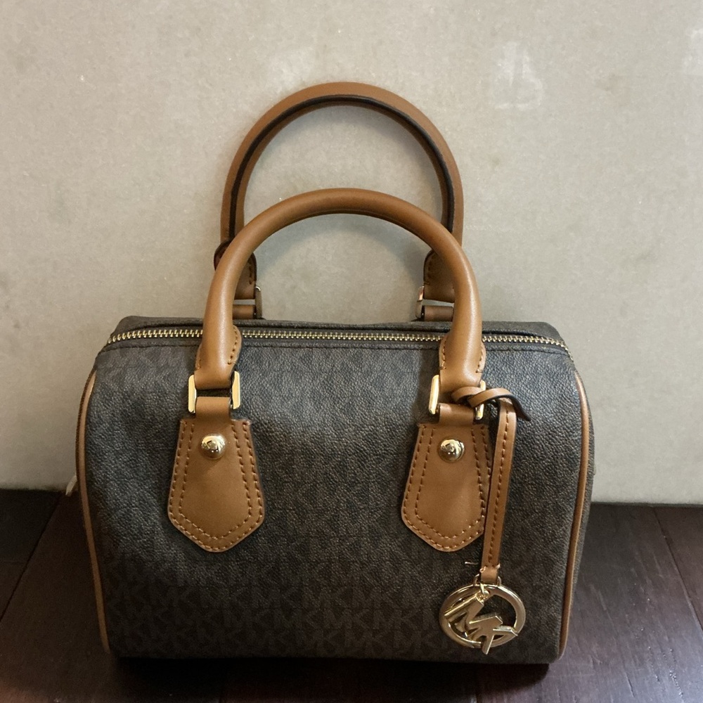 Michael Kors Aria Brown  Designer Handbag